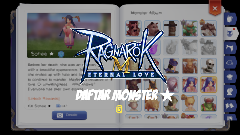 Ragnarok M Eternal Love - Daftar Monster Bintang/Star by Gimbot